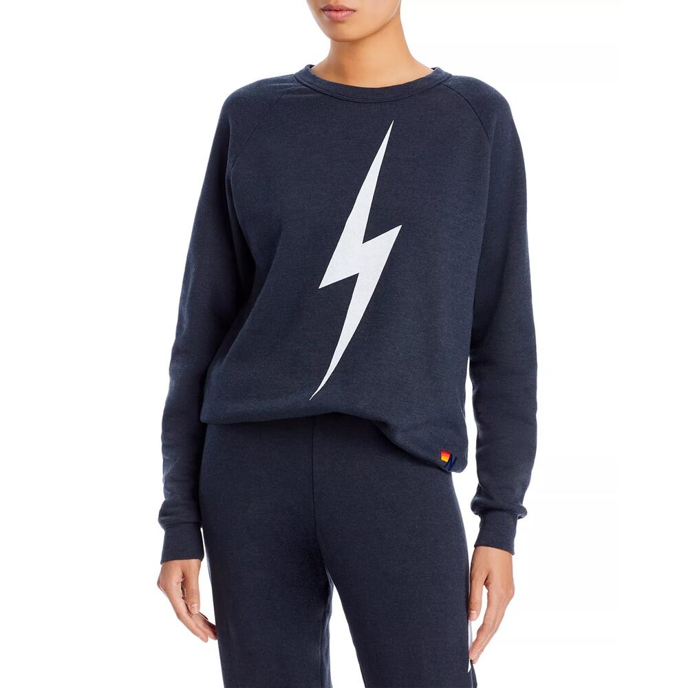 Aviator Nation Bolt Crewneck Sweatshirt charcoal L